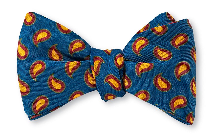 Madder Blue Amanda Pine Bow Tie