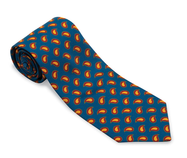 Blue Amanda Medallions Necktie