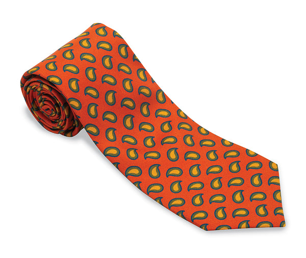 Rust Amanda Medallions Necktie