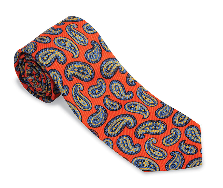 Orange Caldwell Pine Necktie