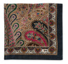 Ladie's Navy Peacock Paisley Scarf