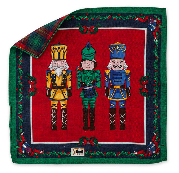 Red Nutcrackers Pocket Square