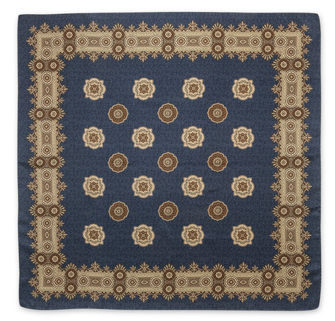 Lady's Blue Medallions Scarf