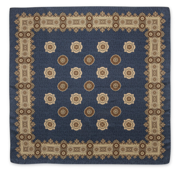 Lady's Blue Medallions Scarf