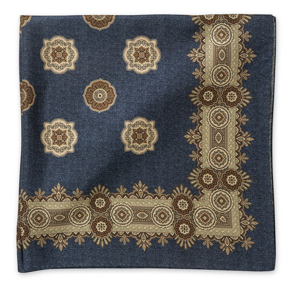 Lady's Blue Medallions Scarf