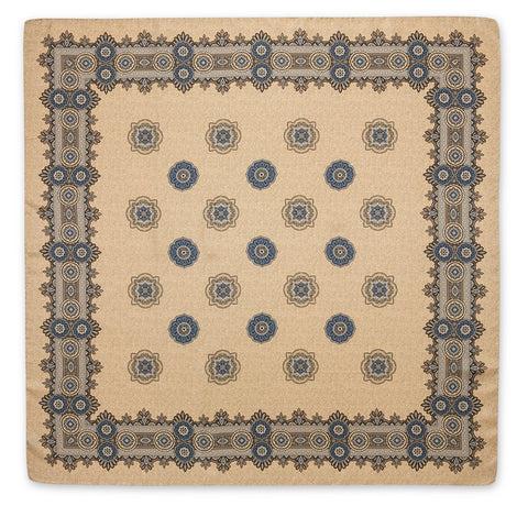 Lady's Tan Medallions Scarf