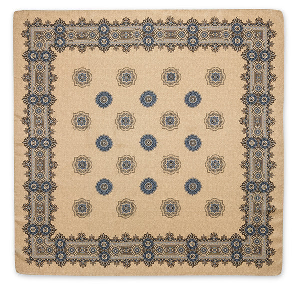 Lady's Tan Medallions Scarf