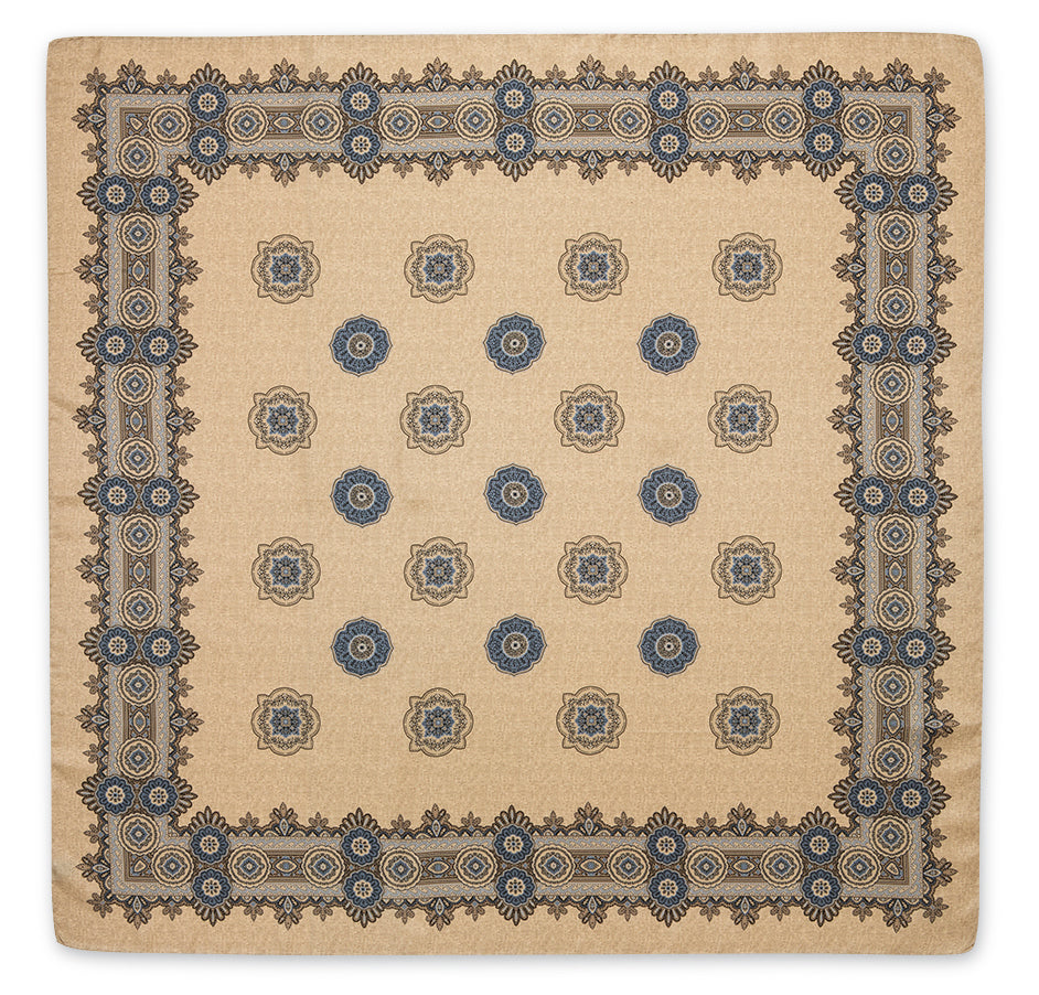 Lady's Tan Medallions Scarf
