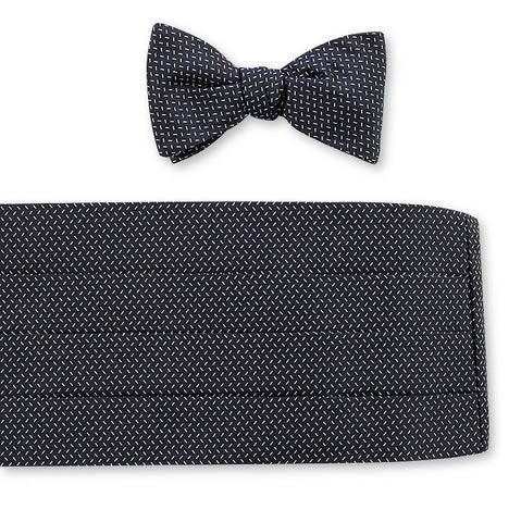 Navy Wilton Cummerbund Set