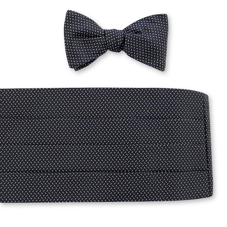 Navy Wilton Cummerbund Set