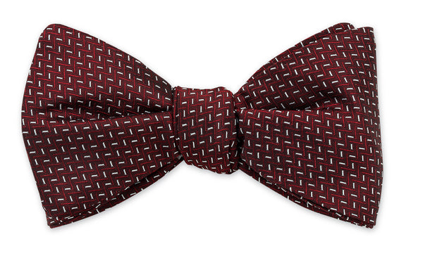 Burgundy Wilton Bow Tie