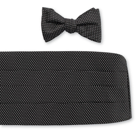 Black Wilton Cummerbund Set