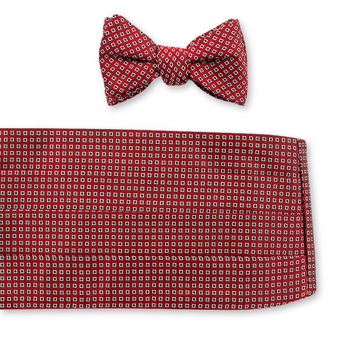 Red Fitzhugh Cummerbund Set