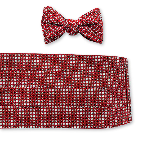 Red Fitzhugh Cummerbund Set
