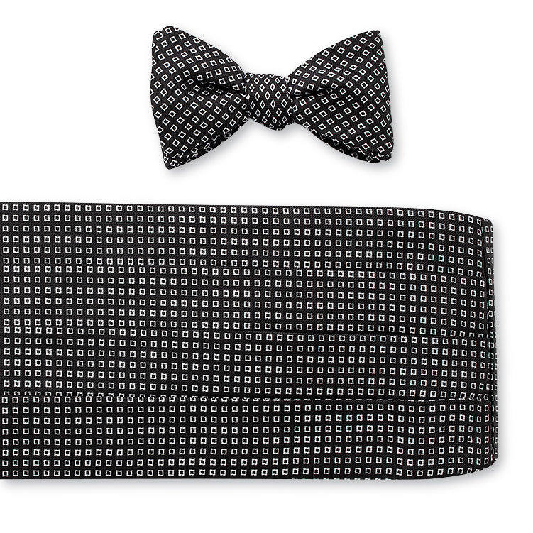 Black Fitzhugh Cummerbund Set