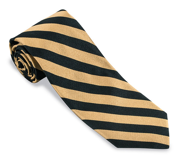 Black/Gold Bar Stripes Necktie