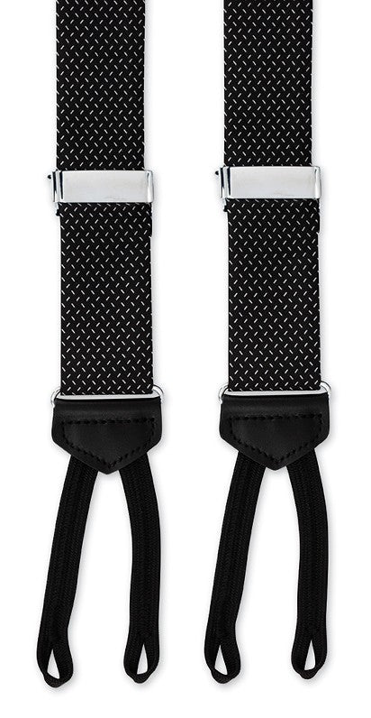 Black Wilton Silk Suspenders