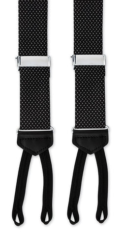 Black Wilton Silk Suspenders