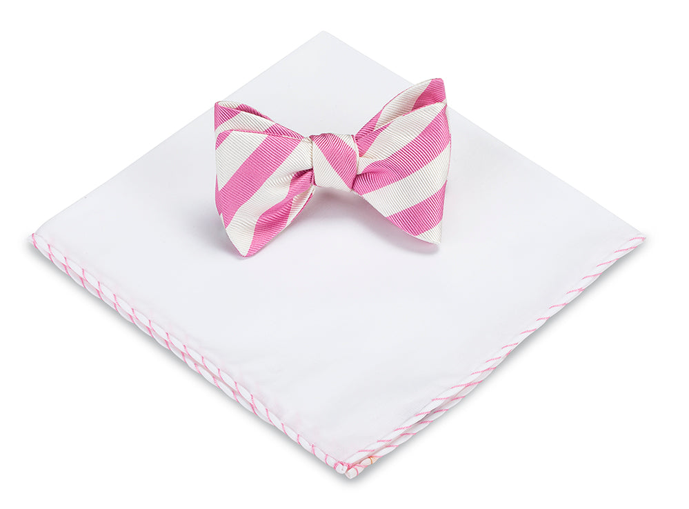 bow tie and pocket square set