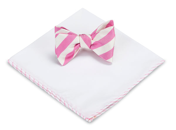 bow tie and pocket square set