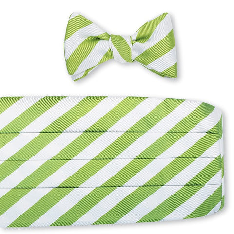 stripe cummerbund set