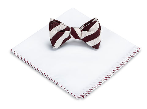 bow tie and pocket square set