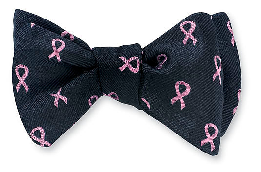 breast cancer awareness bow tie