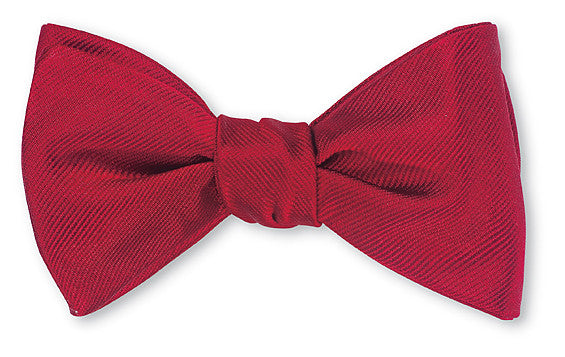 Red Derwin Repp Bow Tie
