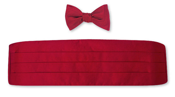 silk bow tie and cummerbund sets