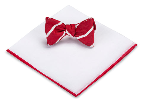 bow tie and pocket square set