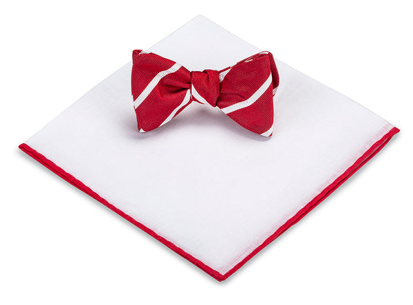 bow tie and pocket square set