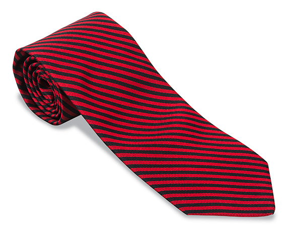 red silk tie