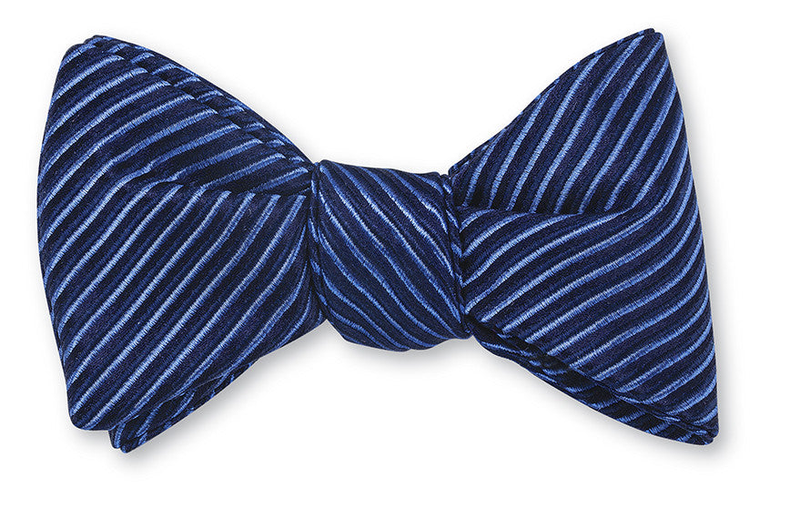 blue ottoman bow ties