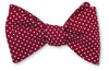 burgundy polka dots bow ties