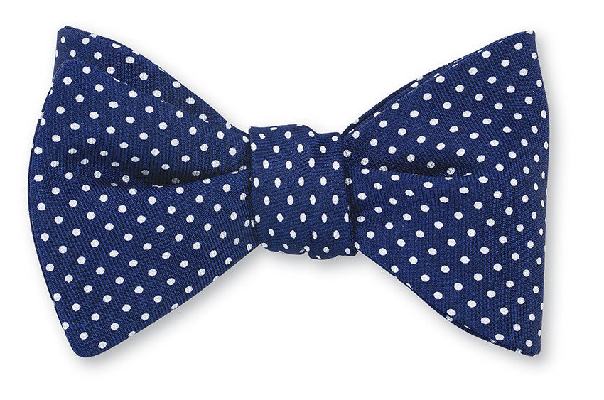 blue polka dots bow ties
