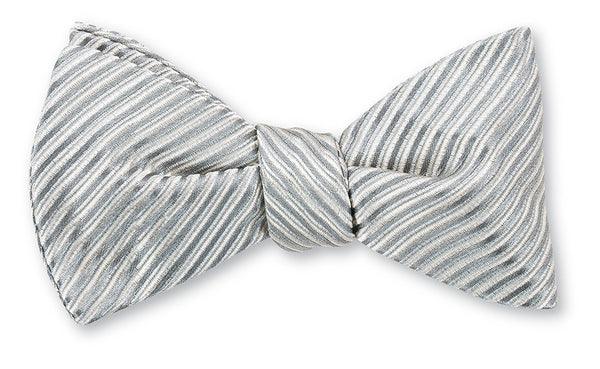 silver ottoman bow ties