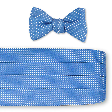 light blue cummerbund set