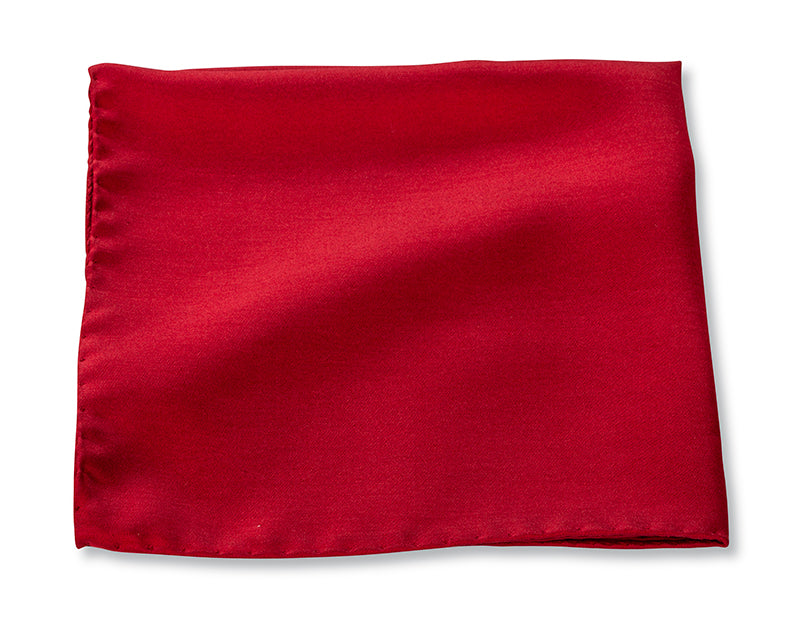 Solid Red Pocket Square | R. Hanauer Pocket Squares