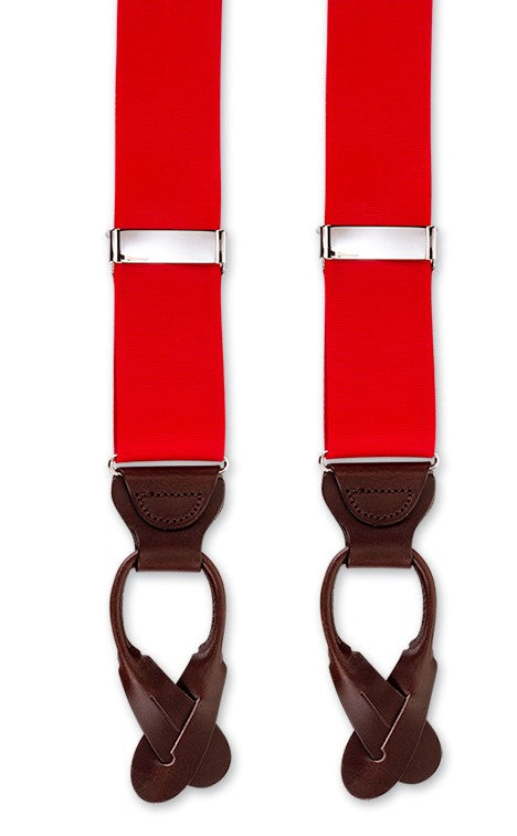 Red Suspenders & Red Bow Tie