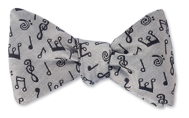 music notes bow tie