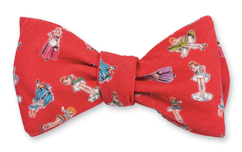Red Springmaid Girls Bow Tie B4871