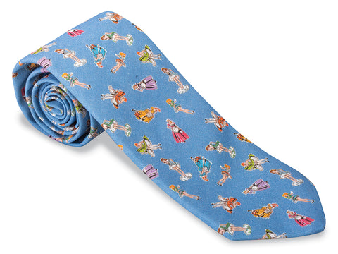 blue necktie