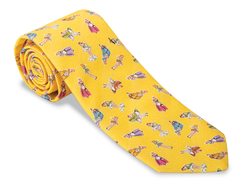 yellow necktie