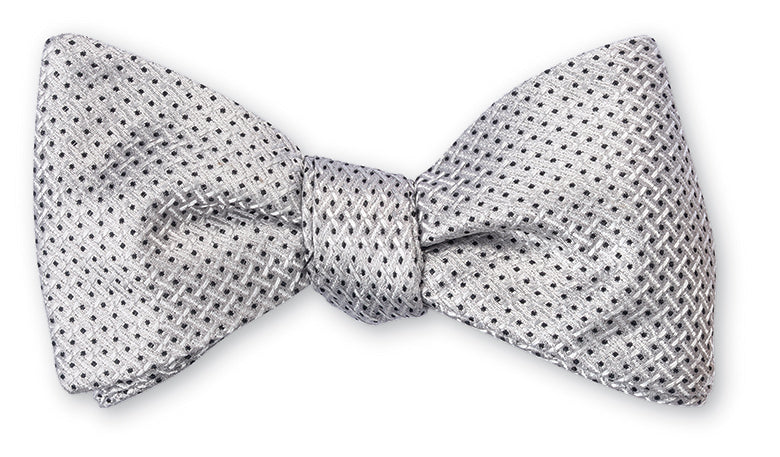 silver bow tie