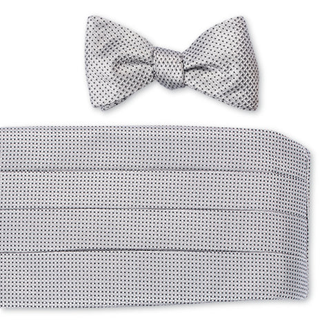 silver cummerbund