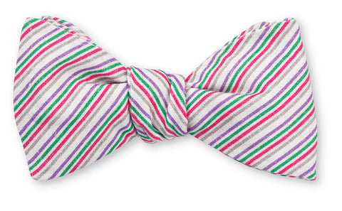 stripe bow tie