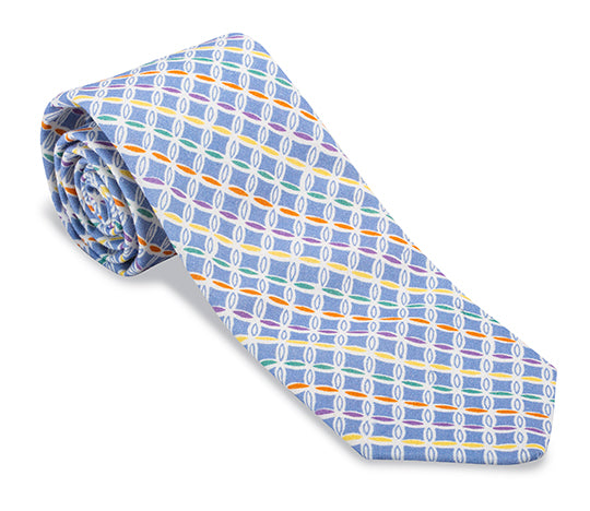 blue necktie
