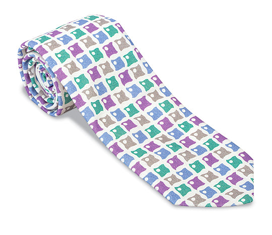 gray necktie