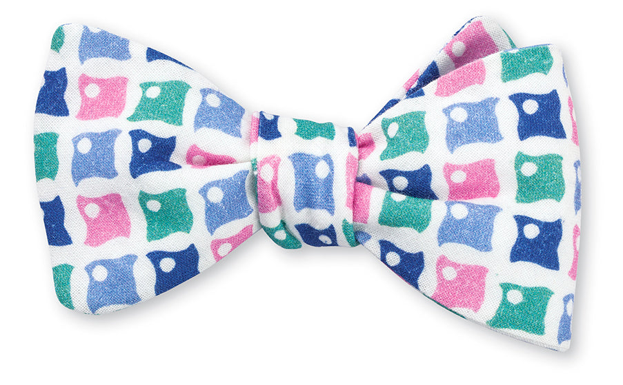 blue bow tie