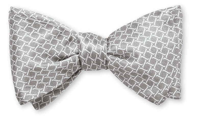 silver bow tie